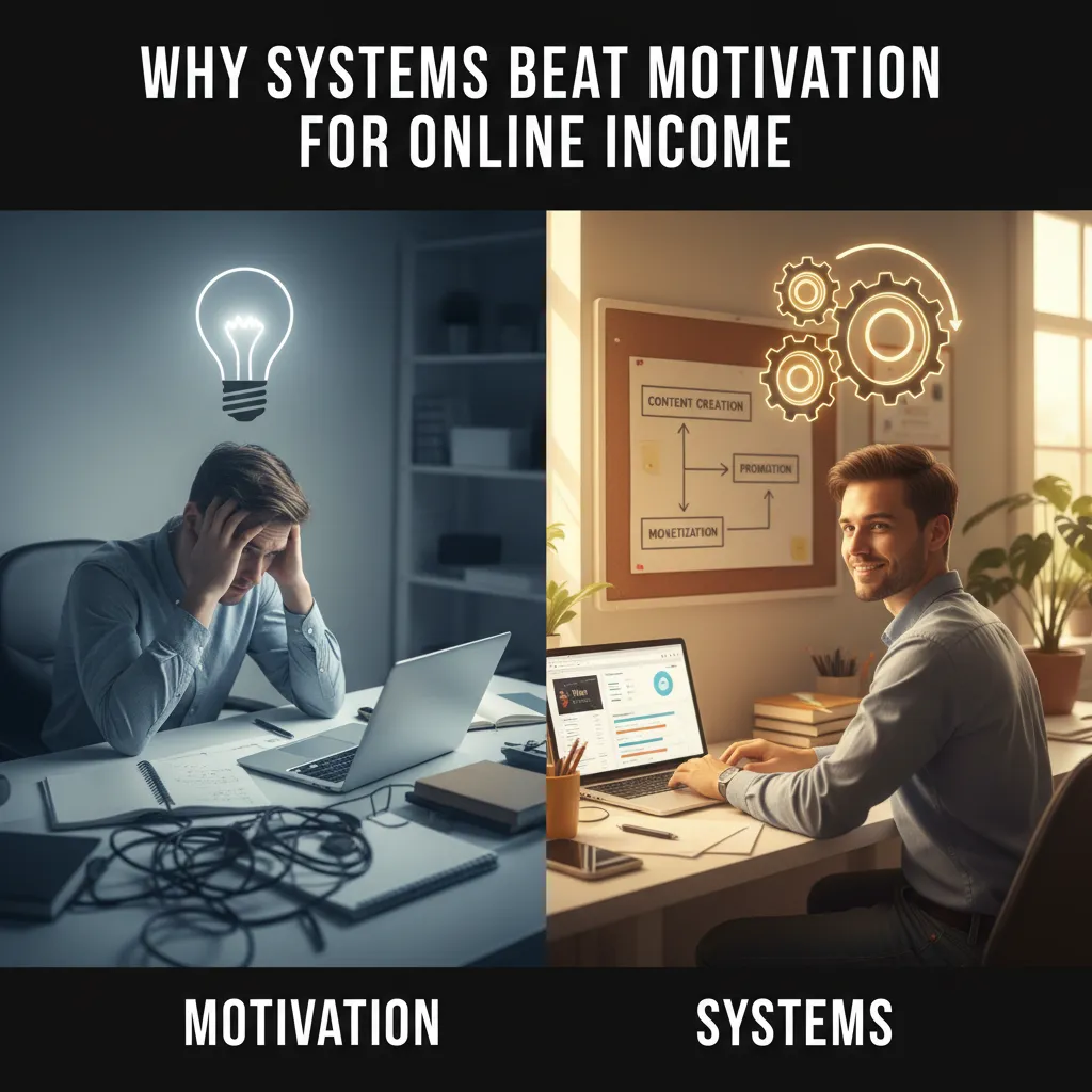 Why Systems Beat Motivation for Online Income