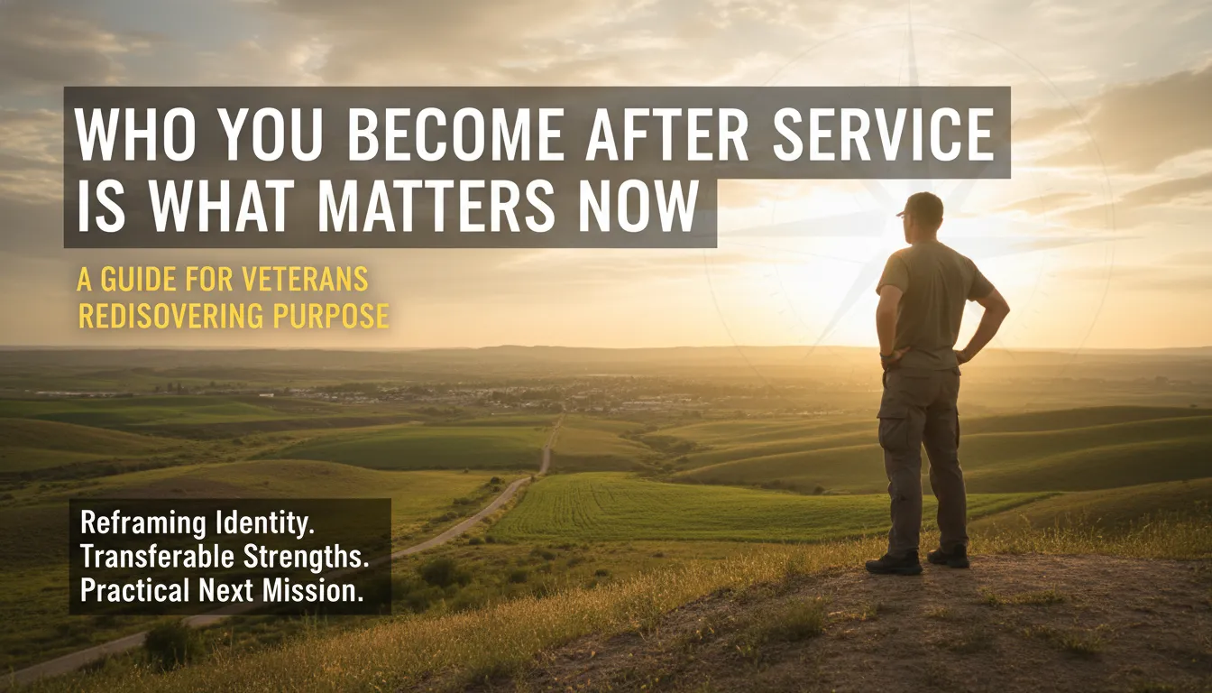 Who You Become After Service Is What Matters Now