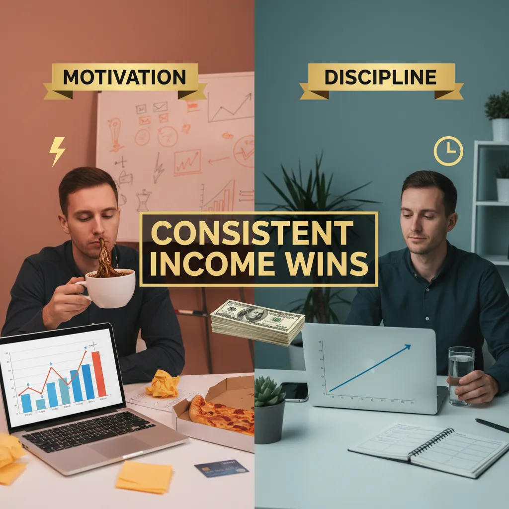 Discipline vs Motivation: Consistent Income Wins