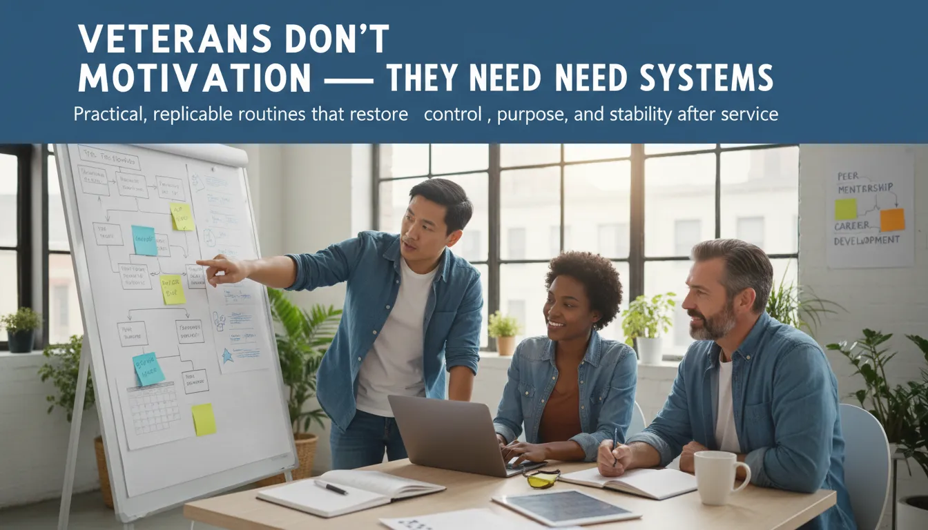 Veterans Don’t Need Motivation — They Need Systems