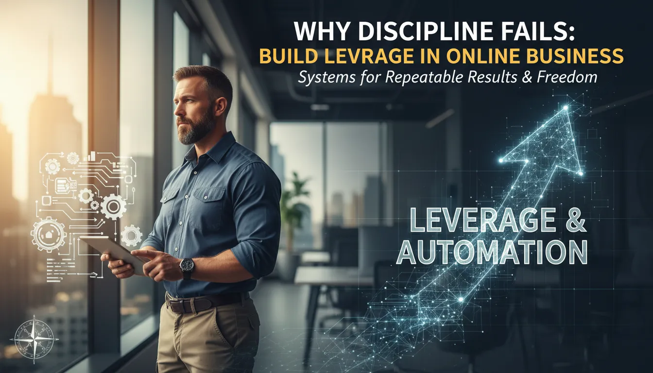 Why Discipline Fails: Build Leverage in Online Business